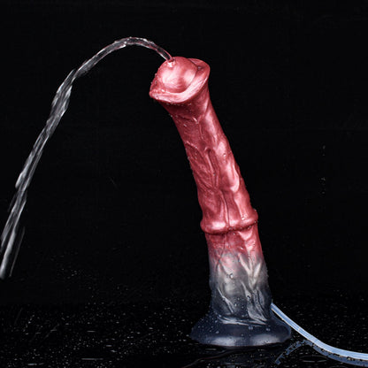 Lords Red Black Gradient Squirting Knot Dildo