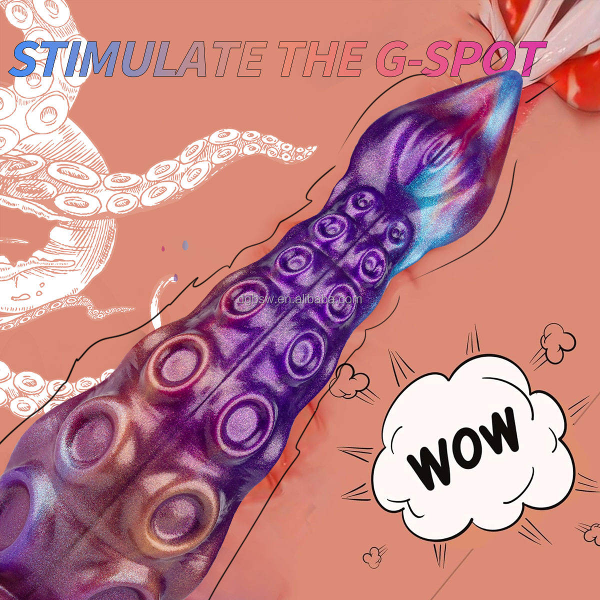 Rainbow Octopus Tentacle