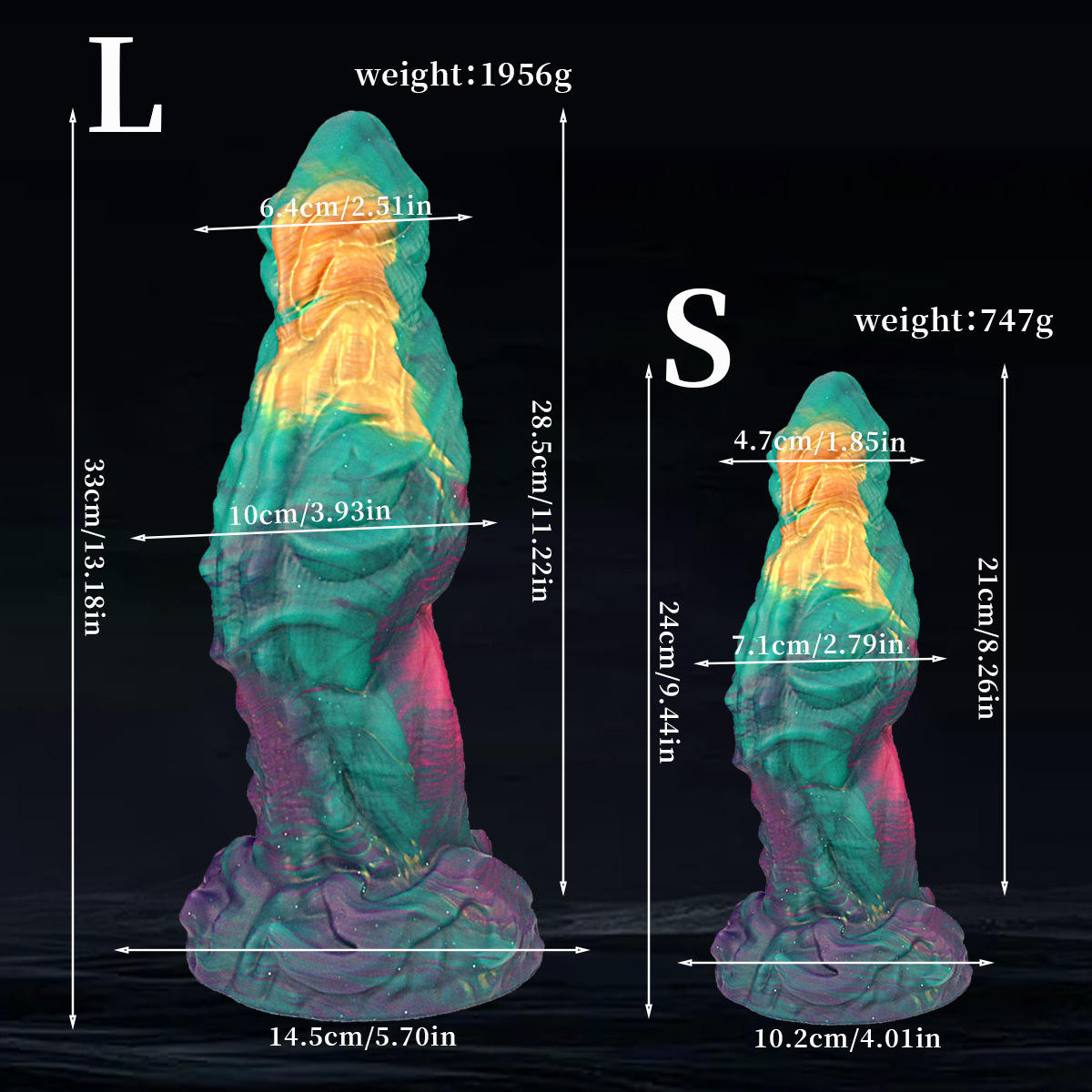 Mythic Titan Textured Dildo – Fantasy Sculpted Design with Suction Cup