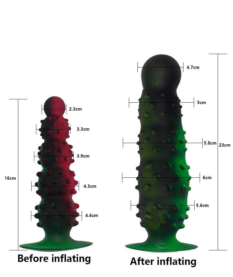 Spiked Inflatable Anal Plug – Adjustable Self-Inflating Pleasure Toy