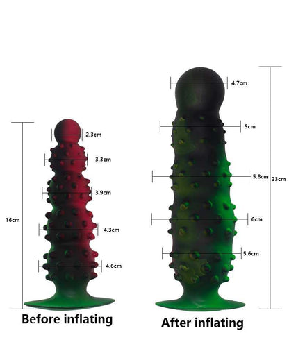 Spiked Inflatable Anal Plug – Adjustable Self-Inflating Pleasure Toy