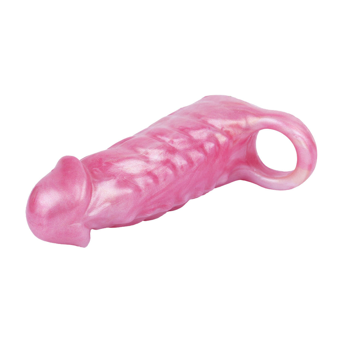 Silicone Penis Extension Sleeve 148mm – Realistic Male Enhancement with Textured Grip & Dual Ring Fit