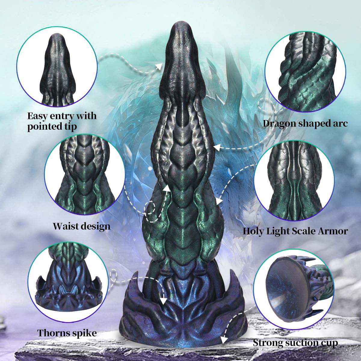 Draconic Eclipse — Fantasy Dragon Silicone Dildo