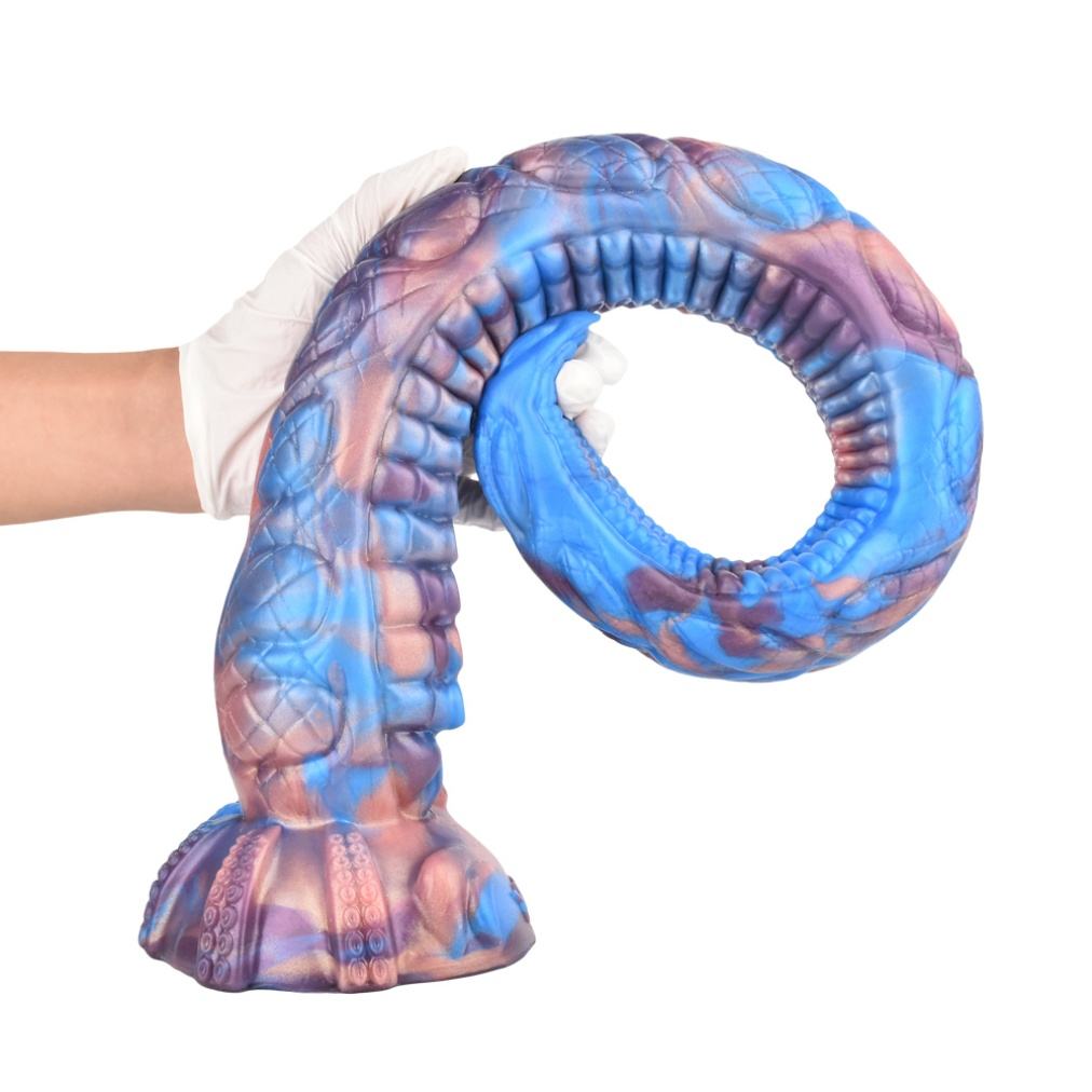 Eel Blue Oversized Tentacle Anal Plug