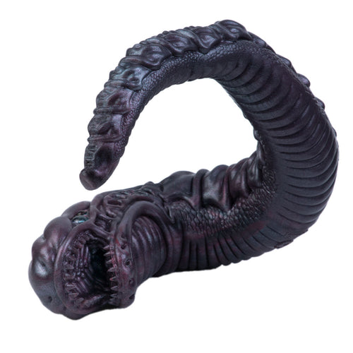 Dark Long Worm Male Masturbator