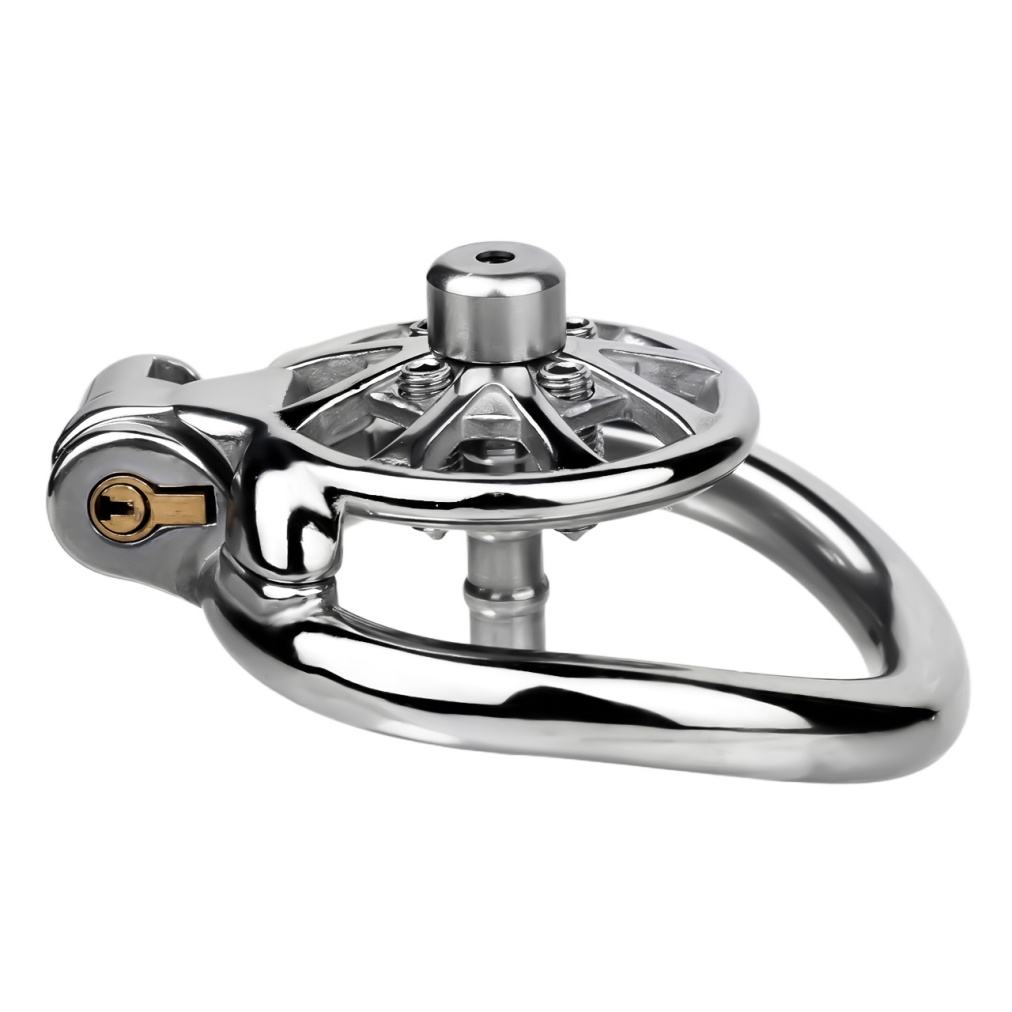 FRRK-247 Flat Cock Chastity Cage with Removable Determination Spikes