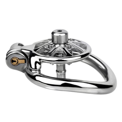 FRRK-247 Flat Cock Chastity Cage with Removable Determination Spikes