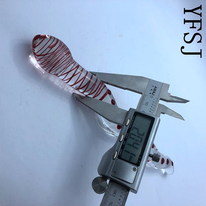 Crimson Serpent Glass Wand
