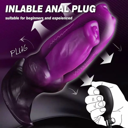 Monster Inflatable Fantasy Dog Knot Dildo