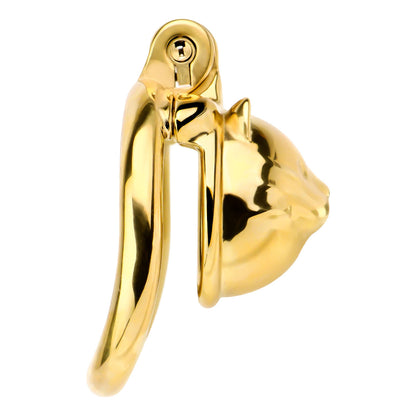 FRRK-245 Lucky Cat Gold Chastity Cage