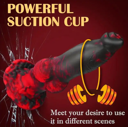 Crimson Beast 2-in-1 Thrusting & Vibrating Dildo