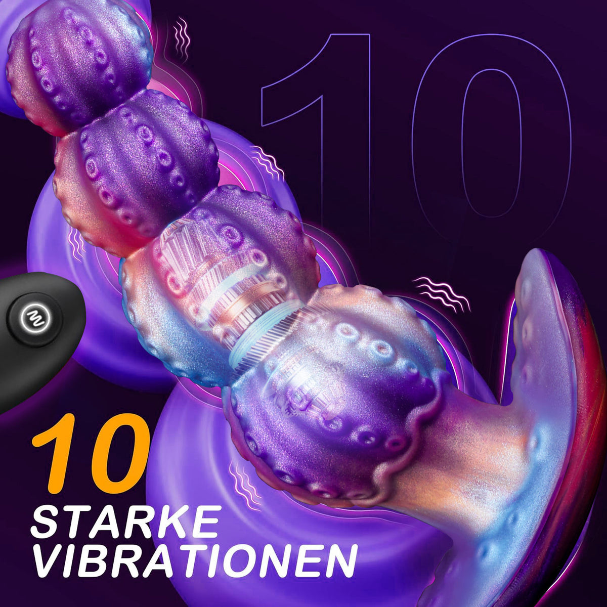 Large Alien Tentacle – Soft Silicone T-Base