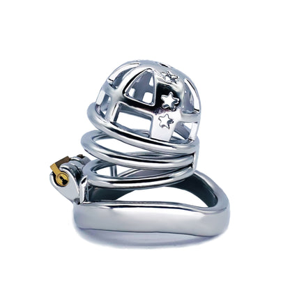 CB Lock Stainless Steel Metal Chastity Cage