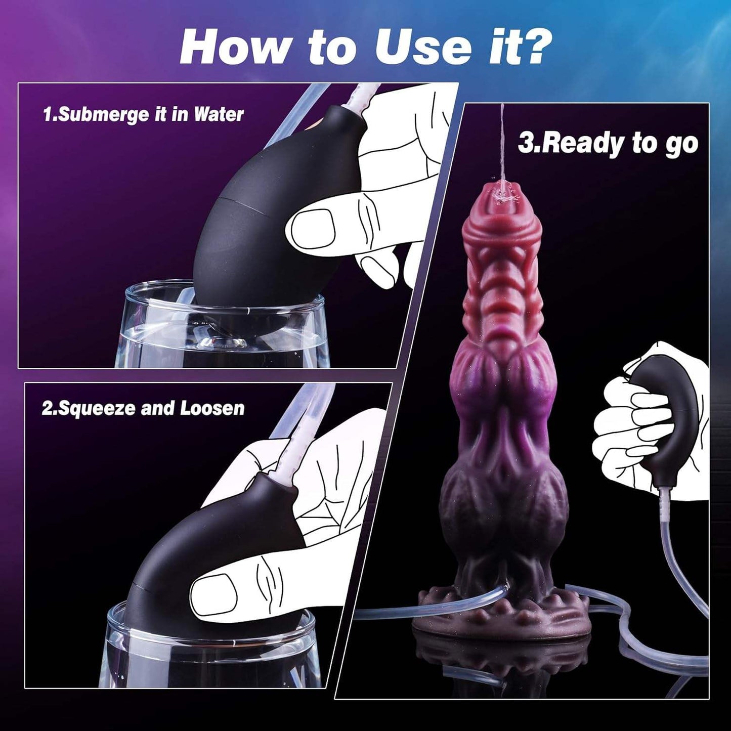 Malakor Dual-Knot Squirting Monster Dildo