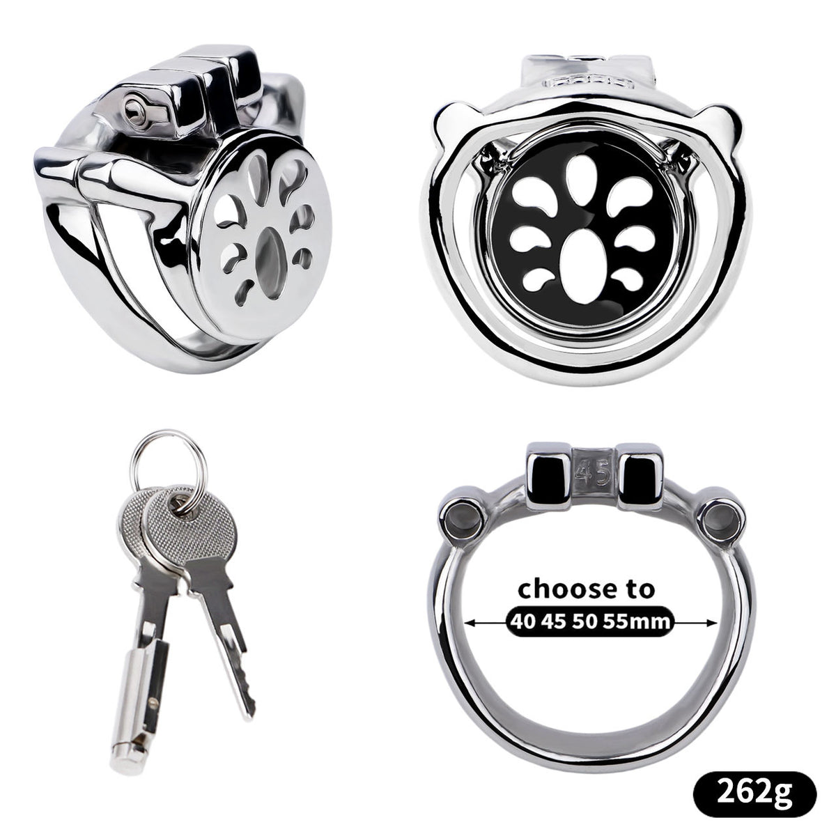 FRRK-265 Thickened Flat Heavy Chastity Cage
