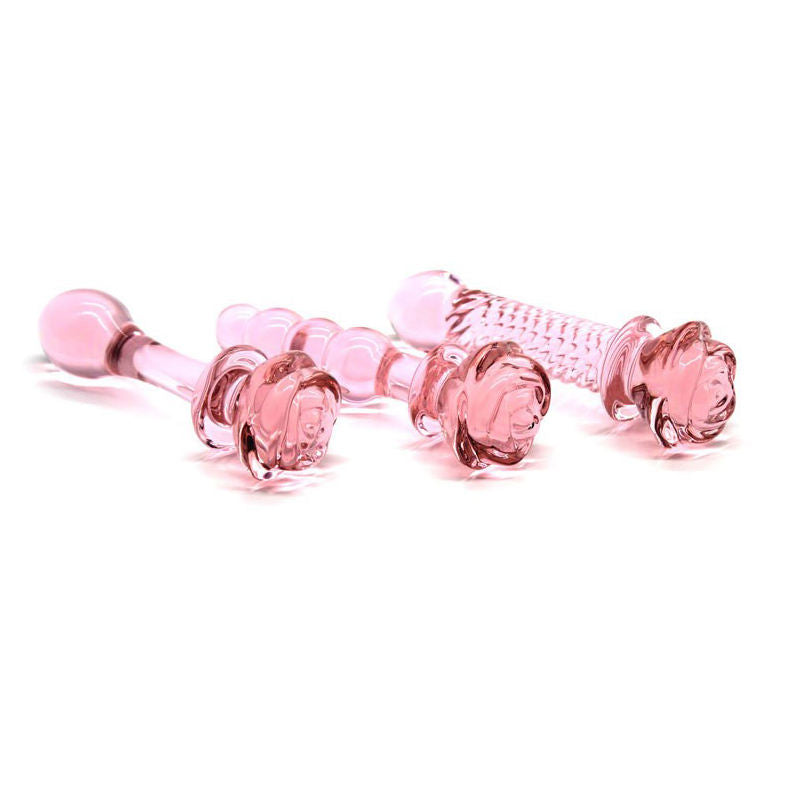 Rose Blossom Glass Wand