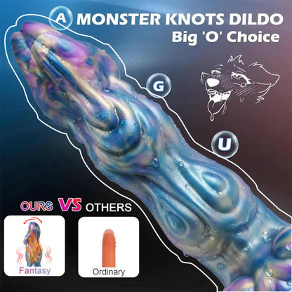 Dire Wolf Rainbow Thrusting Electric Dildo