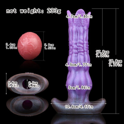 YOCY Ovipositor Fantasy Dildo Suction Cup Lay Eggs Butt Plug Sex Toy for Masturbator  Vaginal Balls Inflatable Dildo