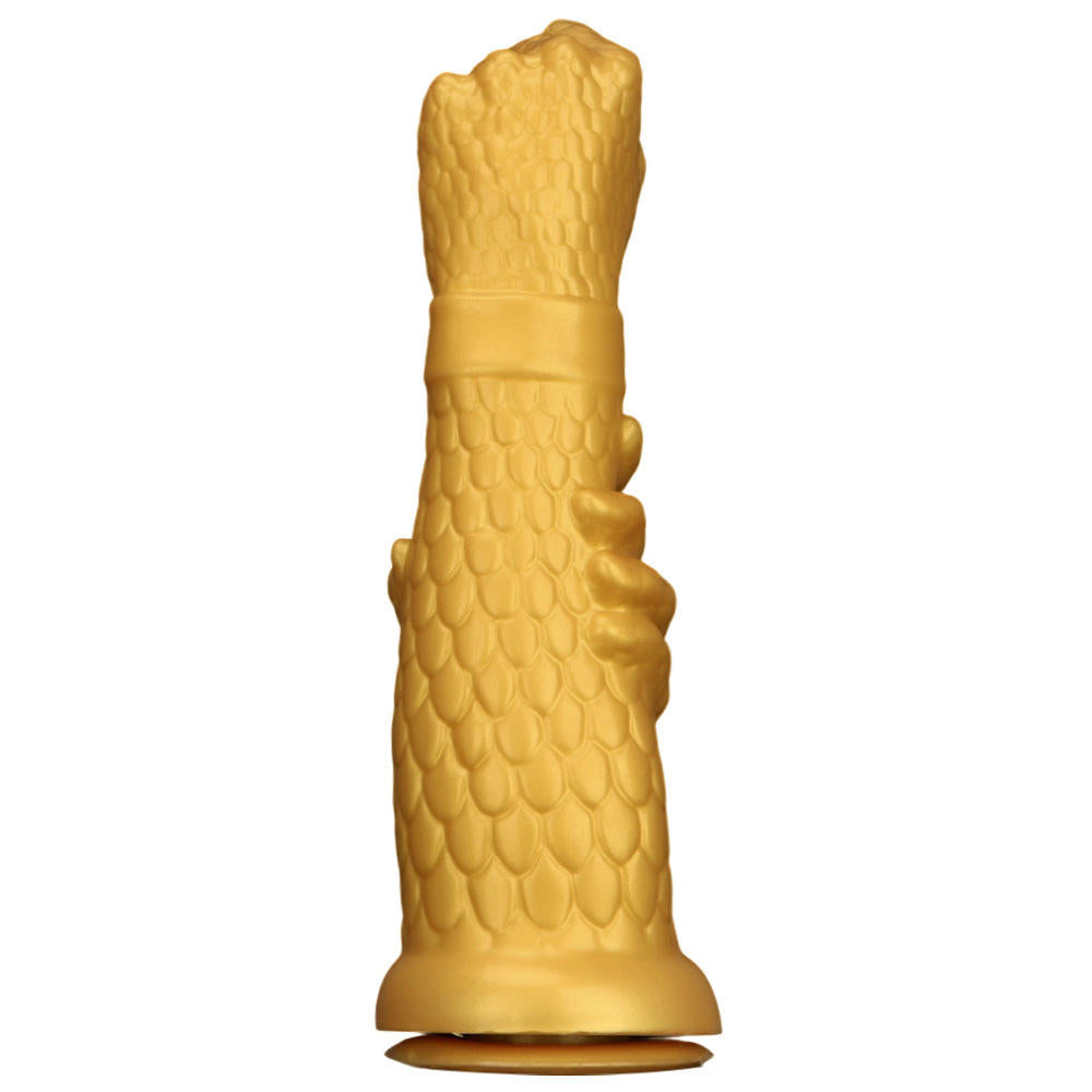 Golden Dragon Scale Silicone Fantasy Toy