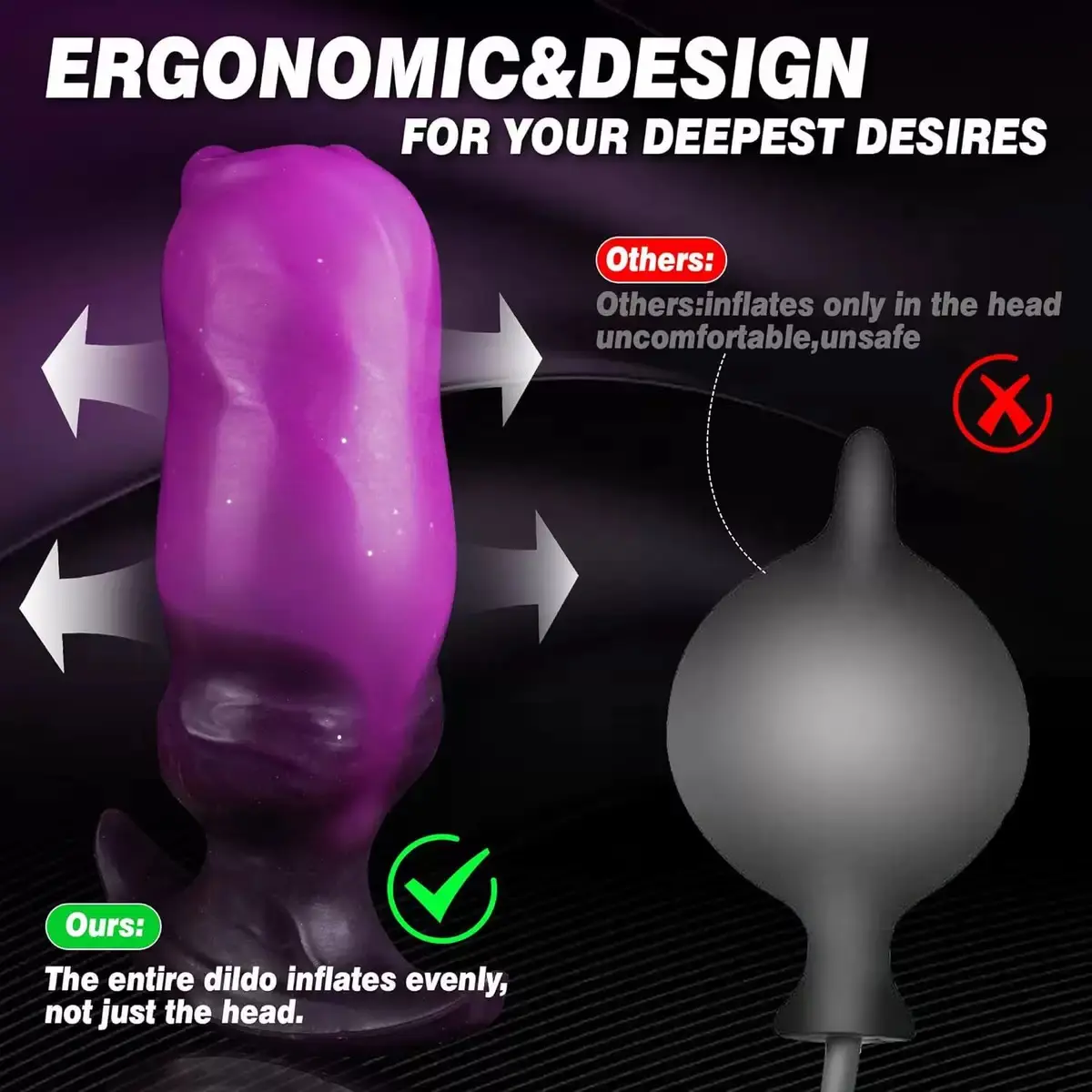 Monster Inflatable Fantasy Dog Knot Dildo