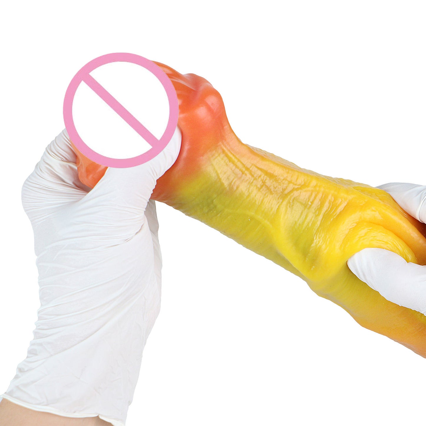 44.2cm*6.2cm*9.2cm Peacock Giant Monster Knot Dildo - Real Animal Tentacle Horse Dildo with Suction Cup G-Spot Stimulator