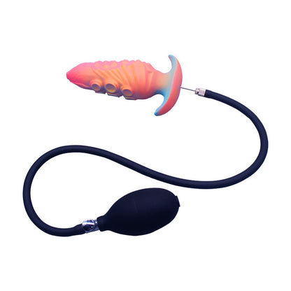 Inflatable Pink Fish-eye Anal Plug with Octopus Tentacles