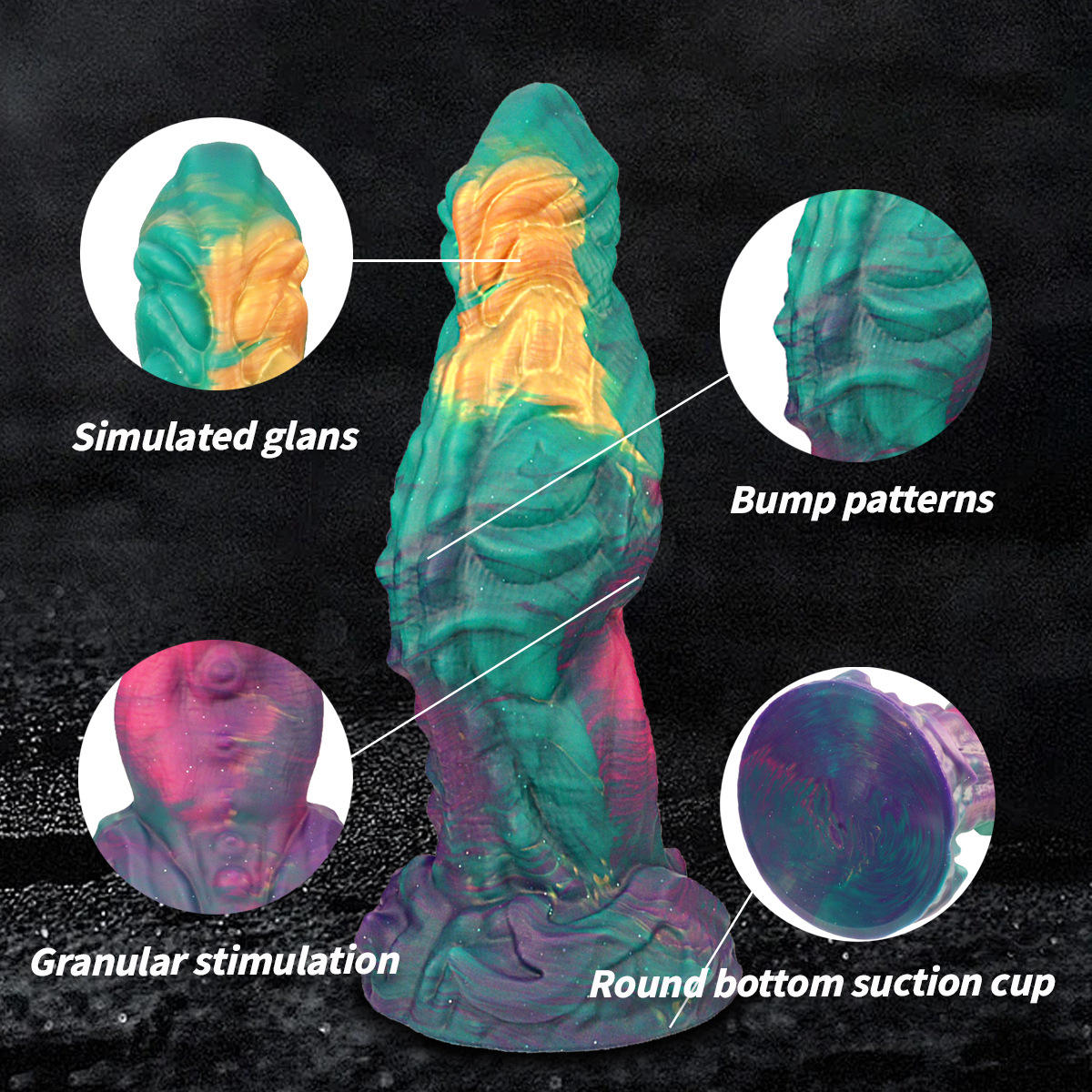 Mythic Titan Textured Dildo – Fantasy Sculpted Design with Suction Cup