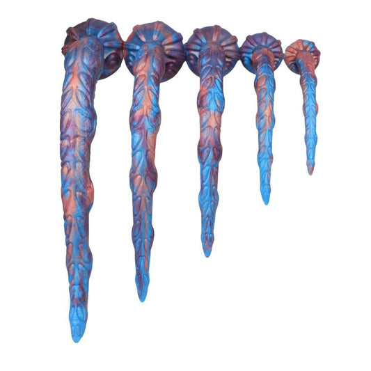 Eel Blue Oversized Tentacle Anal Plug