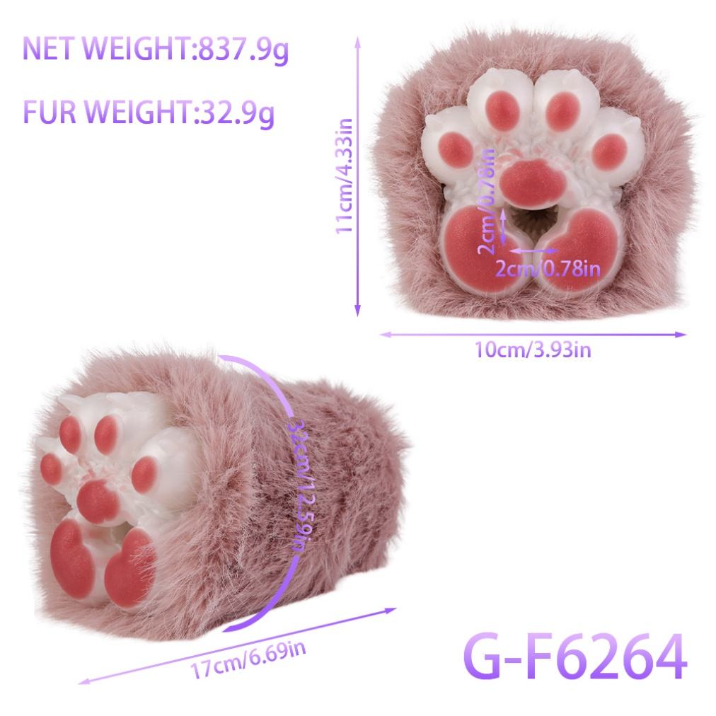 Plush White Paws Male Masturbator