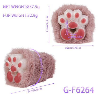 Plush White Paws Male Masturbator