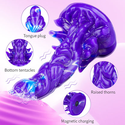 Zyvrenth™ Premium Silicone Vibrating Fantasy Dildo