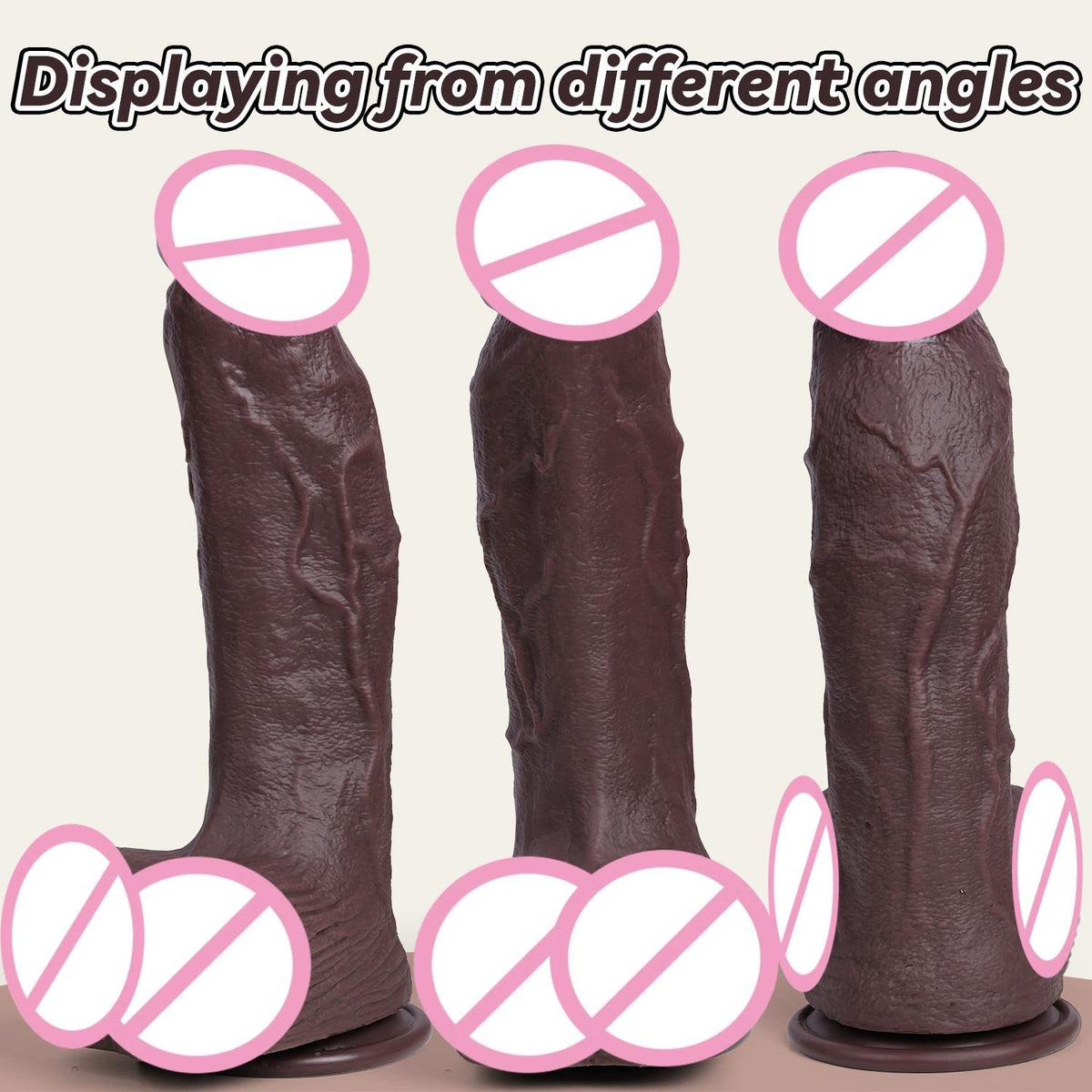 Realistic Silicone Dildo with Suction Cup | Giant Body Safe Dong | Extra Large Soft Silicone Dildo 300g–1806g