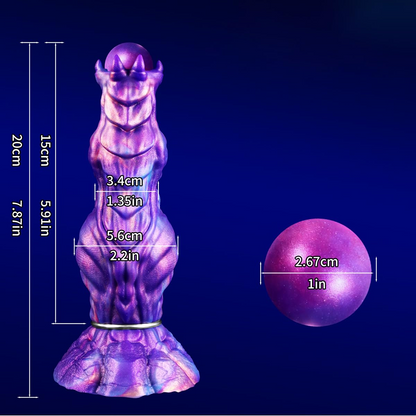 Alien Shape Silicone Anal Plug with Inflatable Air Pump Pressure Egg