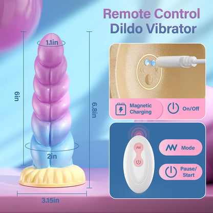 Twisted Bloom™ – Remote-Control Spiral Vibrating Dildo