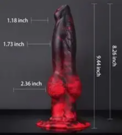 Crimson Beast 2-in-1 Thrusting & Vibrating Dildo