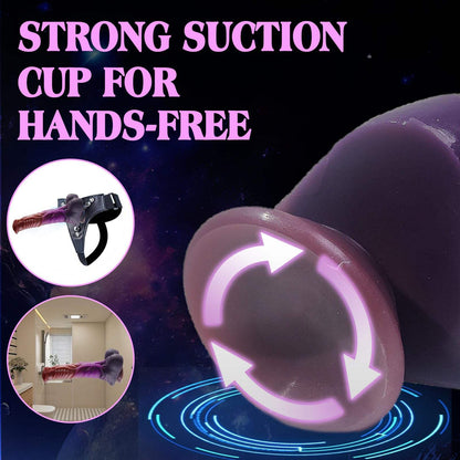 Fantasy Horse Knot Dildo with Strong Suction Cup Soft Silicone Monster alien Dildo Adult Sex Toy for Anal G Spot Prostate Play