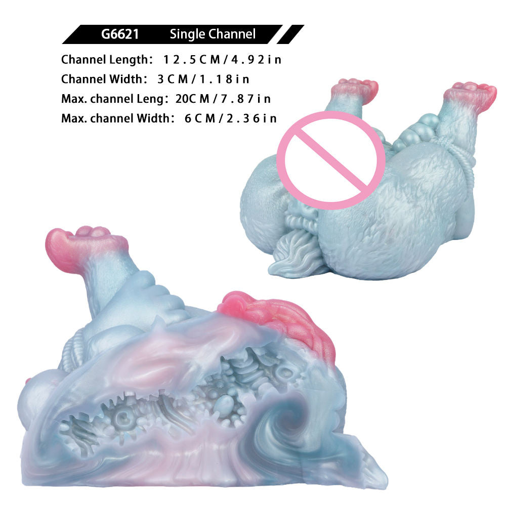 BLUE Glow Doll Male Masturbator