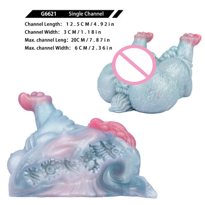 BLUE Glow Doll Male Masturbator