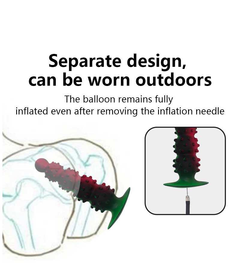Spiked Inflatable Anal Plug – Adjustable Self-Inflating Pleasure Toy