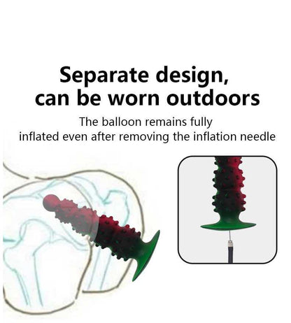 Spiked Inflatable Anal Plug – Adjustable Self-Inflating Pleasure Toy