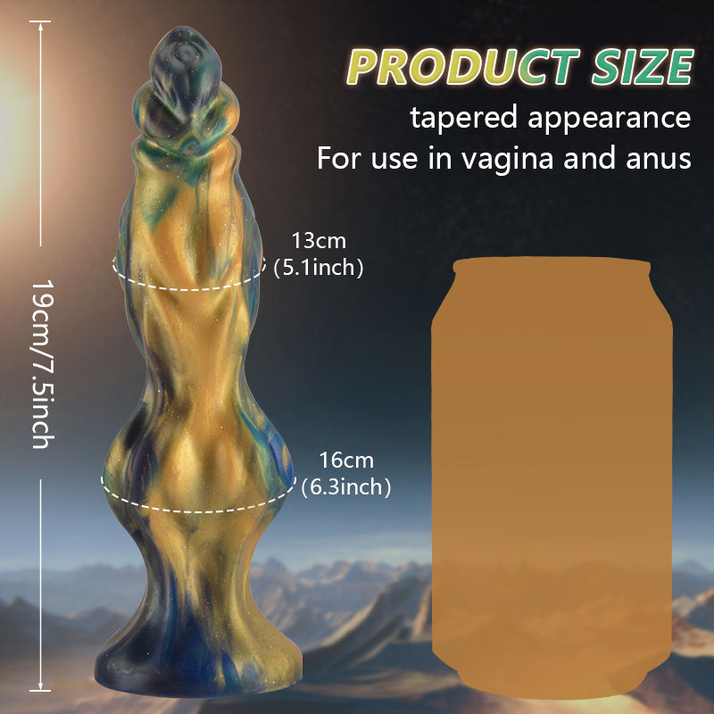 Golden Ocean Twisted Fantasy Dildo