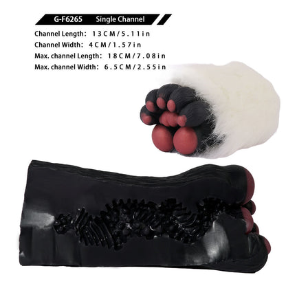 Plush Black Paws Male Masturbator
