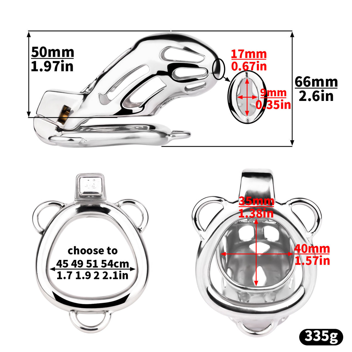 FRRK-311A Chastity Cage Birdcage for Men