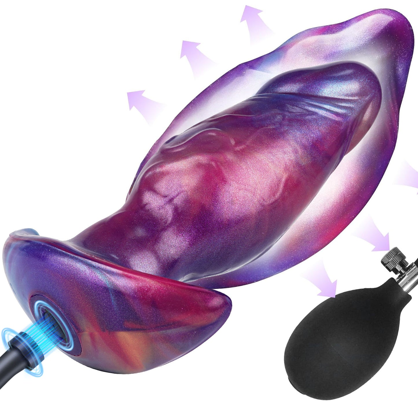 Large Fantasy Magnetic Inflatable Butt Plug Huge