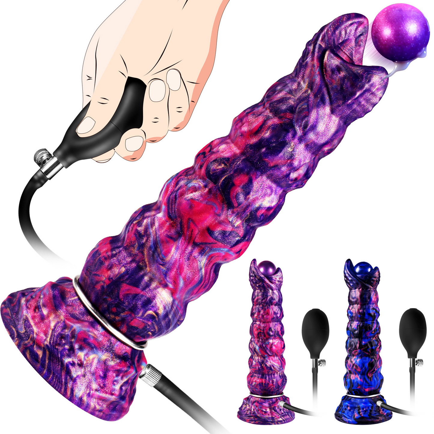 Darcy Inflatable Ovipositor Dildo（4 Eggs）