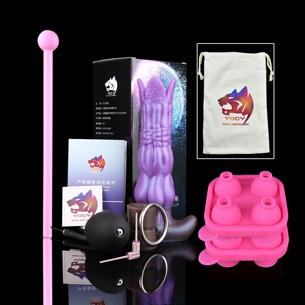 YOCY Ovipositor Fantasy Dildo Suction Cup Lay Eggs Butt Plug Sex Toy for Masturbator  Vaginal Balls Inflatable Dildo