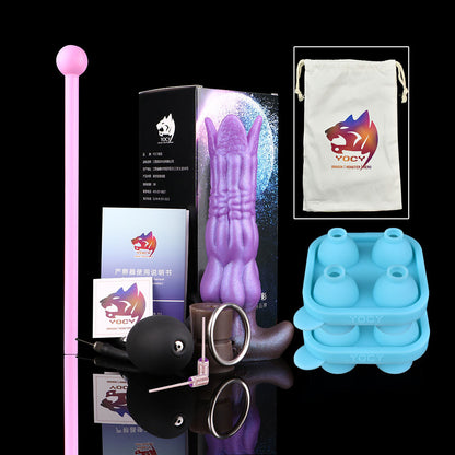 YOCY Ovipositor Fantasy Dildo Suction Cup Lay Eggs Butt Plug Sex Toy for Masturbator  Vaginal Balls Inflatable Dildo