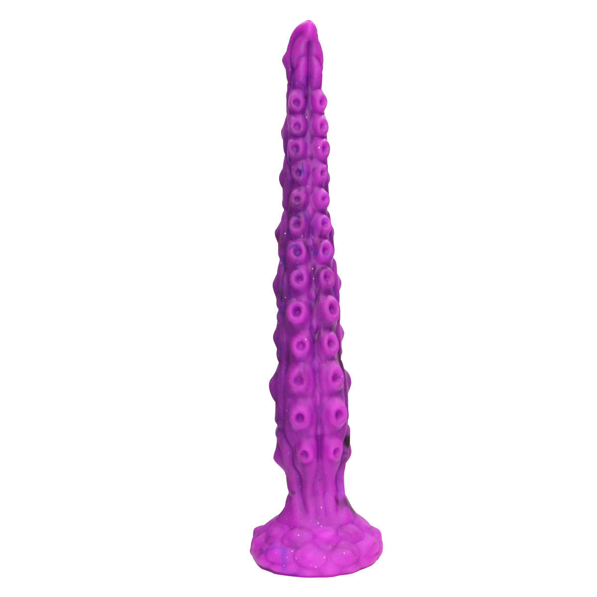 Flexible silicone tentacle-style dildo/anal plug (alien-inspired) with a suction cup base.