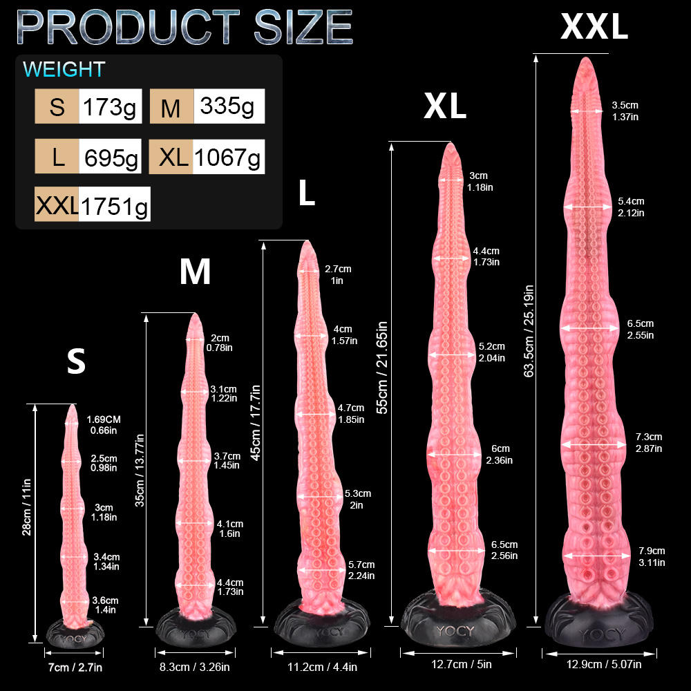 Eel Blue Oversized Tentacle Anal Plug