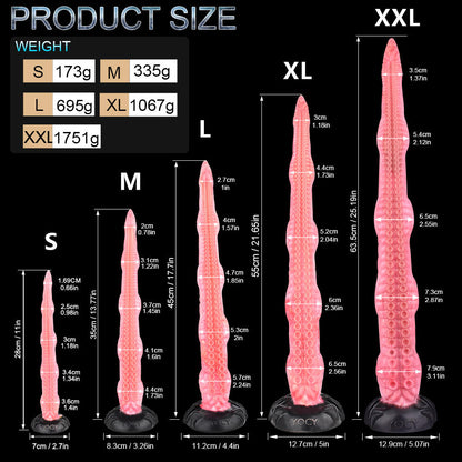 Eel Blue Oversized Tentacle Anal Plug